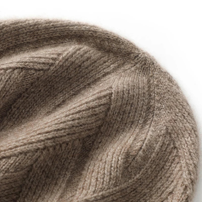 Snow Globe Knit Cashmere Womens Hat | Hypoallergenic - Allergy Friendly - Naturally Free
