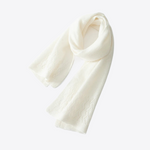 Snow Meadows Cashmere Wool Womens Scarf | Hypoallergenic - Allergy Friendly - Naturally Free