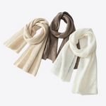 Snow Meadows Cashmere Wool Womens Scarf | Hypoallergenic - Allergy Friendly - Naturally Free