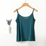 Spiced Pear V-Neck Camisole Viscose Womens Lounge Tank Top | Hypoallergenic - Allergy Friendly - Naturally Free