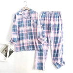 Springtime Bliss Plaid Cotton Womens Pajama Set | Hypoallergenic - Allergy Friendly - Naturally Free