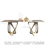 Stone Modern Luxury Rock Plate Dining Table Set | Hypoallergenic - Allergy Friendly - Naturally Free