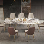 Stone Modern Luxury Rock Plate Dining Table Set | Hypoallergenic - Allergy Friendly - Naturally Free