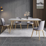 Stormy Sky Luxury Stone Plate Dining Tables and Chairs Set | Hypoallergenic - Allergy Friendly - Naturally Free