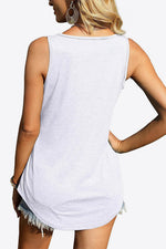 Stormy Sky Solid Viscose Tank Top | Hypoallergenic - Allergy Friendly - Naturally Free