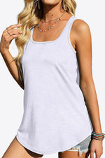 Stormy Sky Solid Viscose Tank Top | Hypoallergenic - Allergy Friendly - Naturally Free