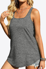 Stormy Sky Solid Viscose Tank Top | Hypoallergenic - Allergy Friendly - Naturally Free