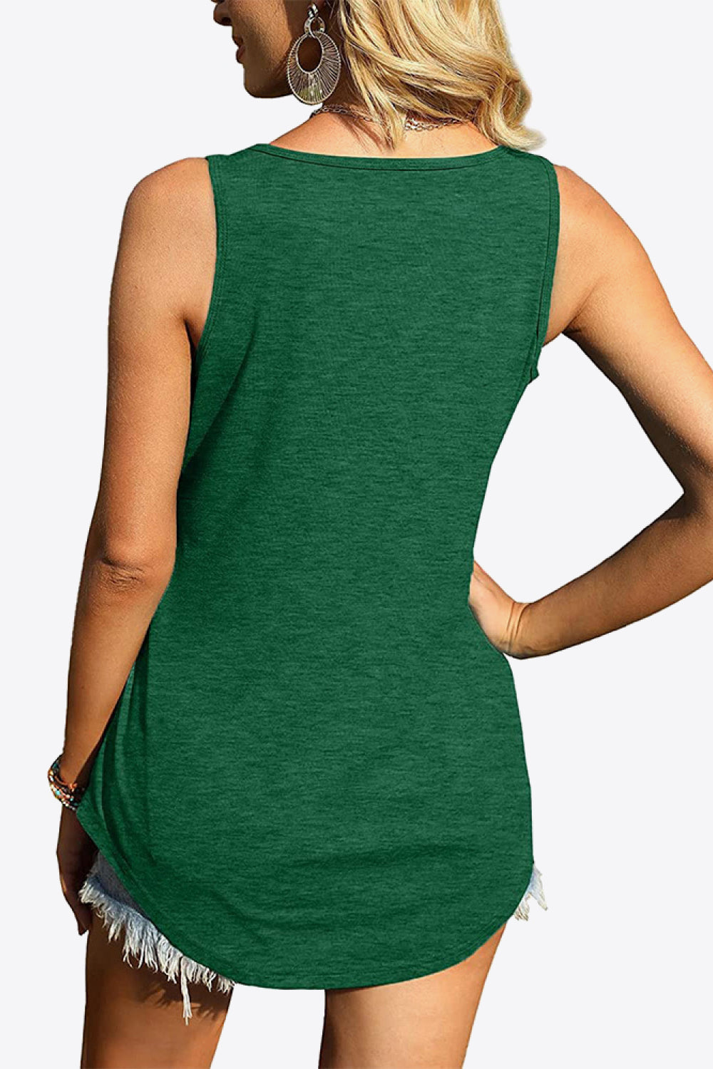 Stormy Sky Solid Viscose Tank Top | Hypoallergenic - Allergy Friendly - Naturally Free