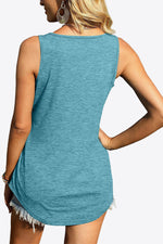 Stormy Sky Solid Viscose Tank Top | Hypoallergenic - Allergy Friendly - Naturally Free