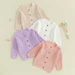 Strawberry Shortcake 100% Cotton Baby Girls Cardigan | Hypoallergenic - Allergy Friendly - Naturally Free