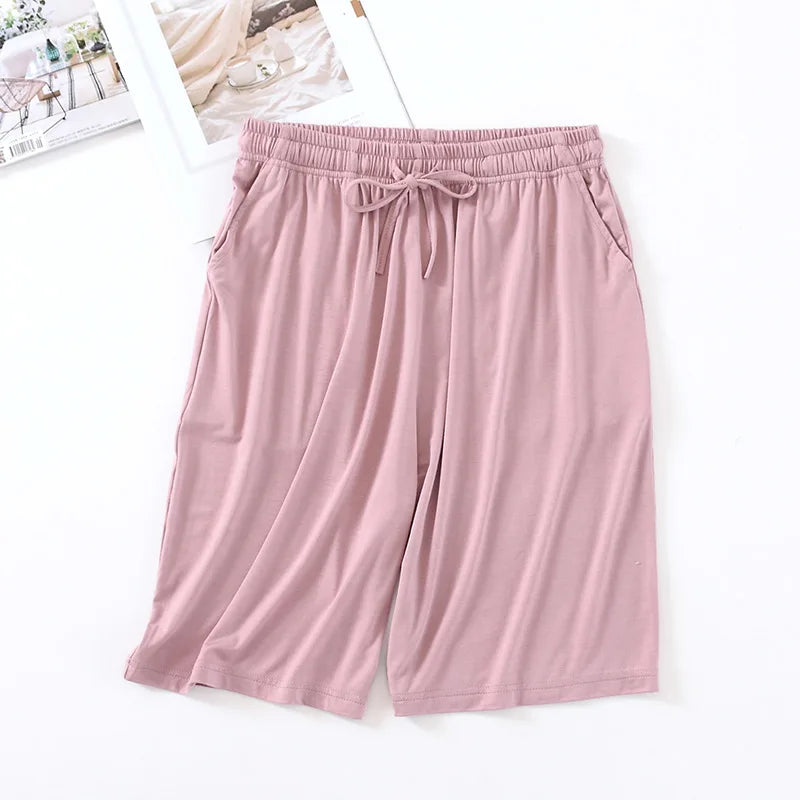 Strawberry Sorbet Viscose Womens Lounge Shorts | Hypoallergenic - Allergy Friendly - Naturally Free