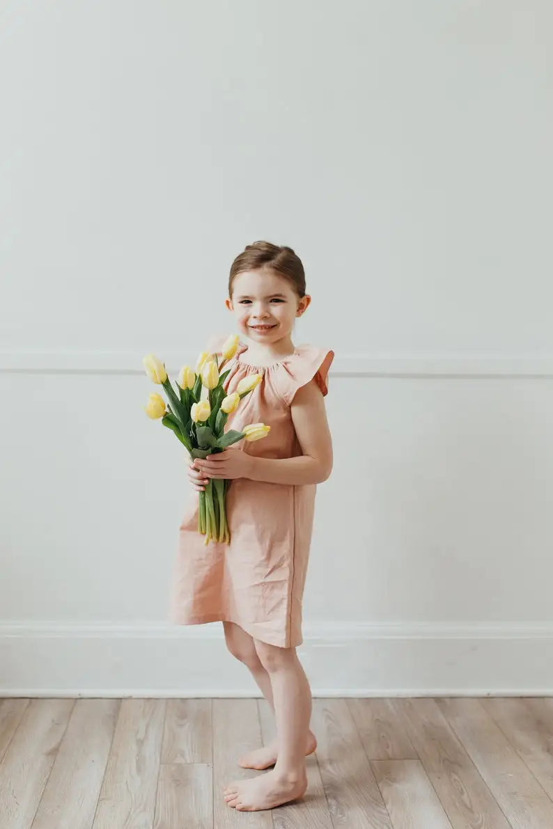 Summer Breeze 100% Cotton Baby Girls Dress | Hypoallergenic - Allergy Friendly - Naturally Free