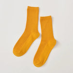 Sunbutter Delight Fine Ribbed Cotton Womens Socks | Hypoallergenic - Allergy Friendly - Naturally Free