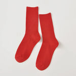 Sunbutter Delight Fine Ribbed Cotton Womens Socks | Hypoallergenic - Allergy Friendly - Naturally Free