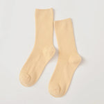 Sunbutter Delight Fine Ribbed Cotton Womens Socks | Hypoallergenic - Allergy Friendly - Naturally Free