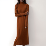 Citrus Meadow Long Sleeve Knit 100% Wool Womens Dress