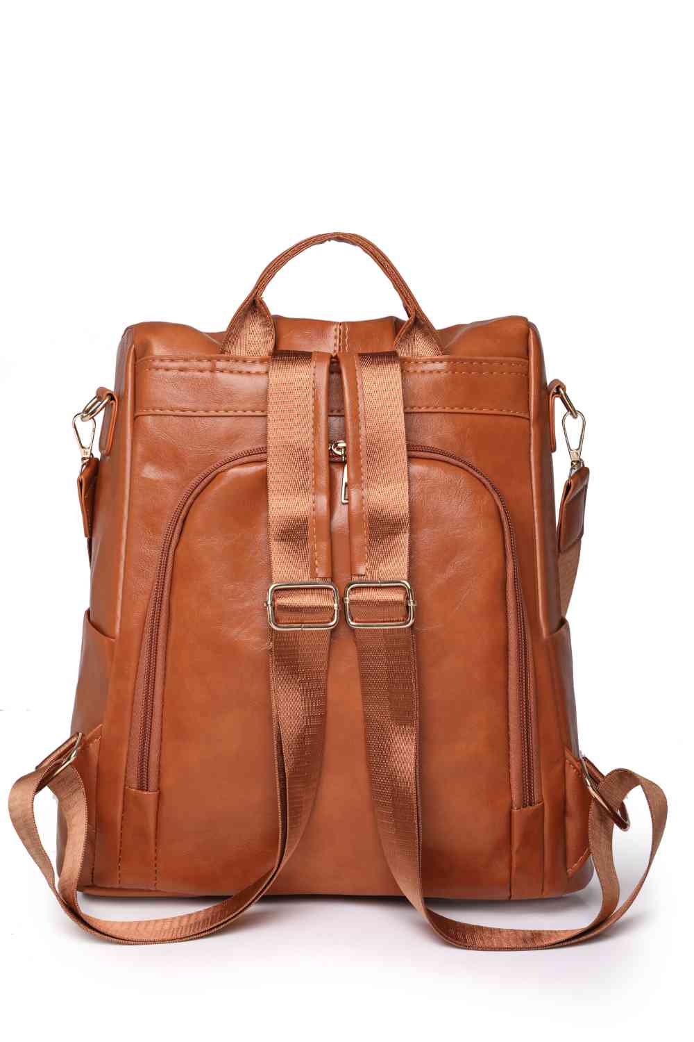 Traveler's Companion Zipper Pocket Vegan Leather Backpack | Hypoallergenic - Allergy Friendly - Naturally Free
