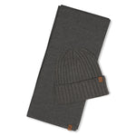 MENIQUE Ribbed Beanie & Scarf Merino 2-Piece