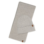 MENIQUE Ribbed Beanie & Scarf Merino 2-Piece