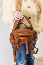 Urban Nomad Vegan Leather Woven Backpack | Hypoallergenic - Allergy Friendly - Naturally Free