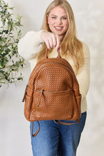 Urban Nomad Vegan Leather Woven Backpack | Hypoallergenic - Allergy Friendly - Naturally Free