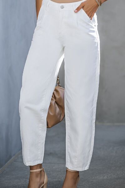 Vanilla Frapp High Waist Straight Cotton Jeans | Hypoallergenic - Allergy Friendly - Naturally Free