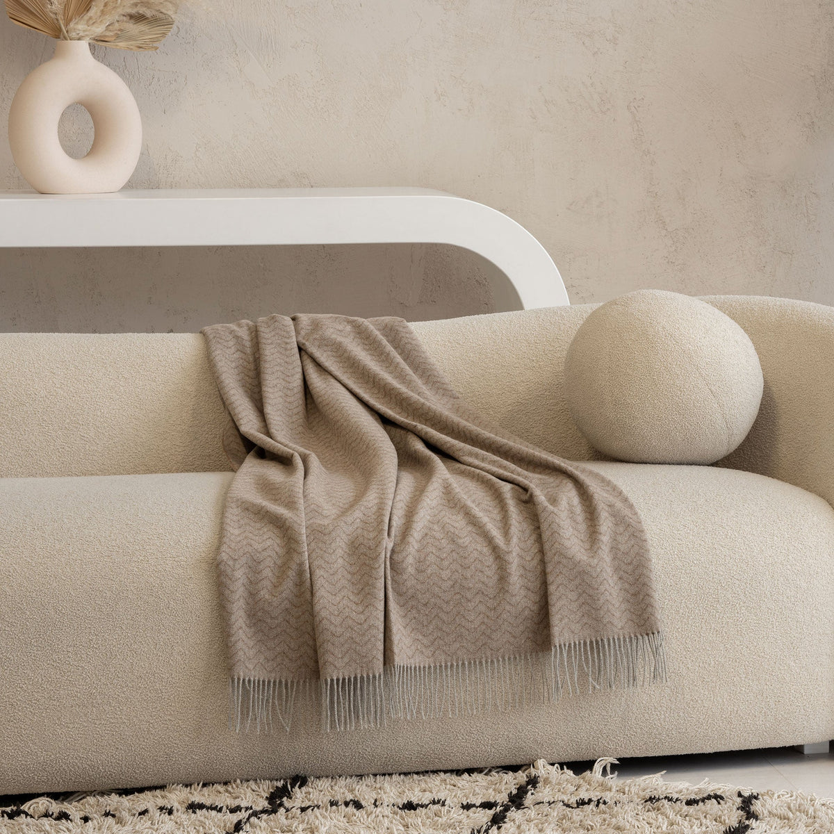 MENIQUE Cashmere & Merino Wool Blanket Verona