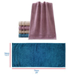 Warm Hues Terry Bamboo Cotton Bath Towel | Hypoallergenic - Allergy Friendly - Naturally Free