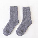 White Nectarine Fleece 100% Wool Socks | Hypoallergenic - Allergy Friendly - Naturally Free