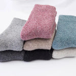 White Nectarine Fleece 100% Wool Socks | Hypoallergenic - Allergy Friendly - Naturally Free