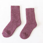 White Nectarine Fleece 100% Wool Socks | Hypoallergenic - Allergy Friendly - Naturally Free