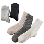 White Nectarine Fleece 100% Wool Socks | Hypoallergenic - Allergy Friendly - Naturally Free