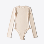 White Peaches Long Sleeve Cotton Bodysuit | Hypoallergenic - Allergy Friendly - Naturally Free