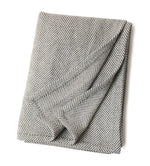 Winter Bloom Woven 100% Wool Throw Blanket | Hypoallergenic - Allergy Friendly - Naturally Free