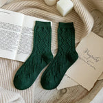 Winter Crimson Cashmere Crew Socks | Hypoallergenic - Allergy Friendly - Naturally Free