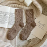 Winter Crimson Cashmere Crew Socks | Hypoallergenic - Allergy Friendly - Naturally Free