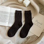 Winter Crimson Cashmere Crew Socks | Hypoallergenic - Allergy Friendly - Naturally Free