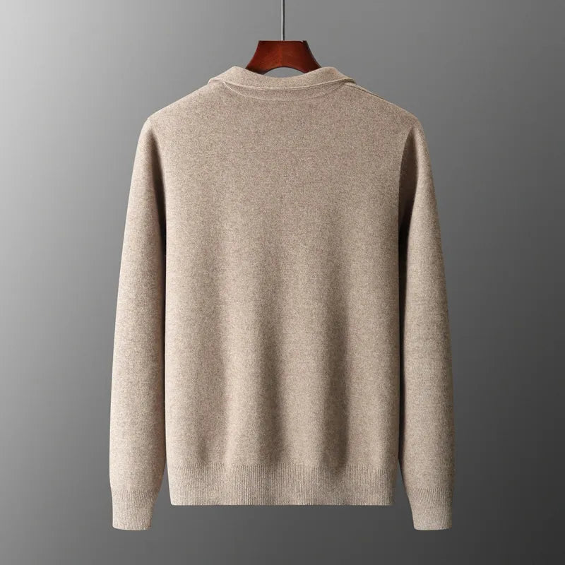 Winter Desert Knit 100% Merino Wool Mens Jacket | Hypoallergenic - Allergy Friendly - Naturally Free