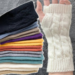 Winter Warmth Solid Fingerless Cotton Womens & Mens Gloves | Hypoallergenic - Allergy Friendly - Naturally Free