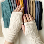 Winter Warmth Solid Fingerless Cotton Womens & Mens Gloves | Hypoallergenic - Allergy Friendly - Naturally Free