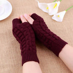 Winter Warmth Solid Fingerless Cotton Womens & Mens Gloves | Hypoallergenic - Allergy Friendly - Naturally Free