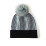 Winter Wonderland Pom Cashmere Womens Beanies Hat | Hypoallergenic - Allergy Friendly - Naturally Free