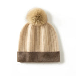 Winter Wonderland Pom Cashmere Womens Beanies Hat | Hypoallergenic - Allergy Friendly - Naturally Free