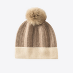 Winter Wonderland Pom Cashmere Womens Beanies Hat | Hypoallergenic - Allergy Friendly - Naturally Free