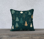 Wintergreen Trees Throw Pillow Cover | Hypoallergenic - Allergy Friendly - Naturally Free