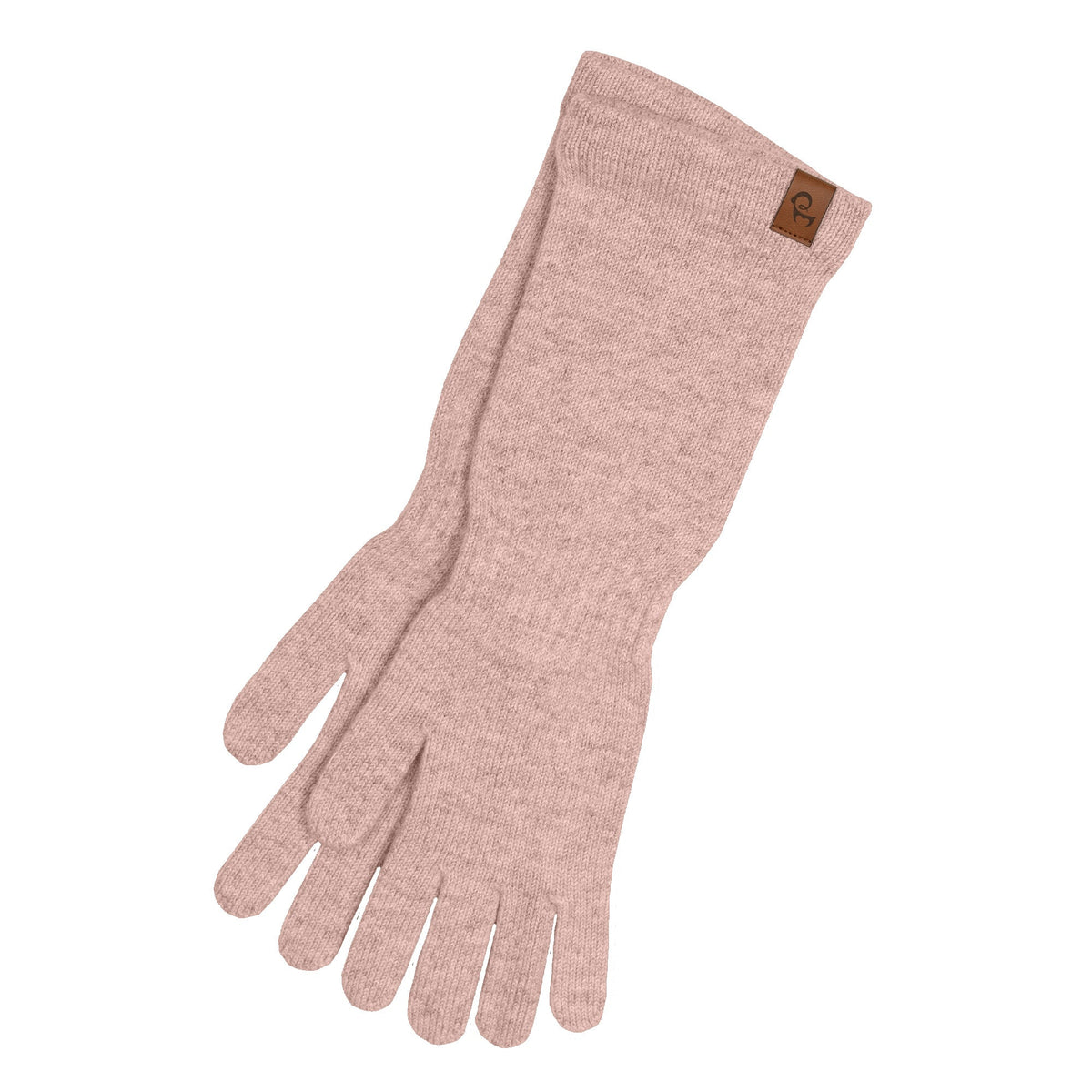 MENIQUE Women's Knit Long Gloves Cashmere Blend
