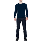 MENIQUE Long Sleeve Crew Dark Blue