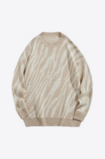 Zebra Noir Cotton Men's Sweater | Hypoallergenic - Allergy Friendly - Naturally Free