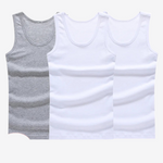 Mountain Mist Basic 3Pcs Sleeveless 100% Cotton Mens Tank