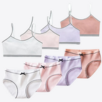 Verbena Buds Cotton Girls Bra & Panty Set